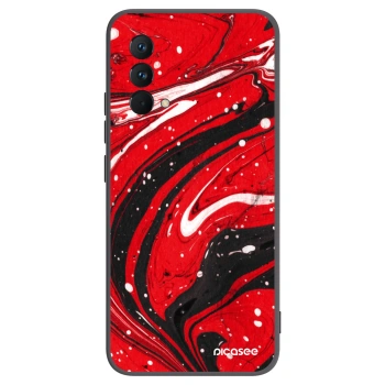 Picasee fekete szilikon tok az alábbi mobiltelefonokra Realme GT Master Edition 5G - Red black