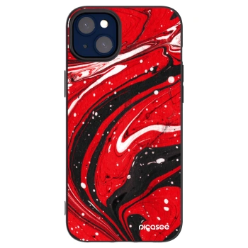 Picasee fekete szilikon tok az alábbi mobiltelefonokra Apple iPhone 14 Plus - Red black
