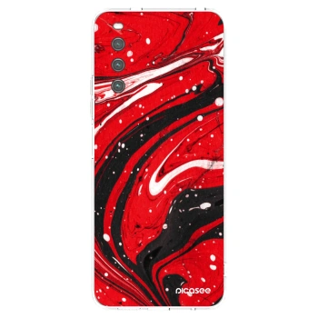 Picasee átlátszó szilikon tok az alábbi mobiltelefonokra Sony Xperia 10 IV 5G - Red black