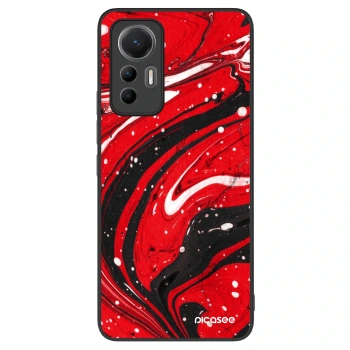 Szilikon tok erre a típusra Xiaomi 12 Lite - Red black