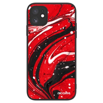 Picasee ULTIMATE CASE MagSafe Apple iPhone 11 - készülékre - Red black