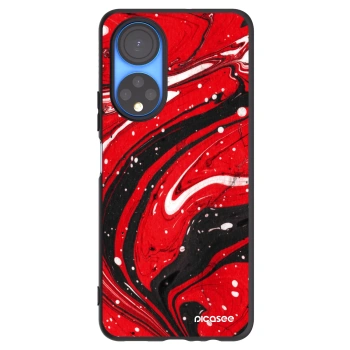 Picasee fekete szilikon tok az alábbi mobiltelefonokra Honor X7 - Red black