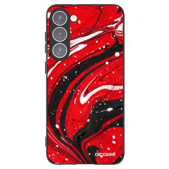 Picasee fekete szilikon tok az alábbi mobiltelefonokra Samsung Galaxy S23+ 5G - Red black
