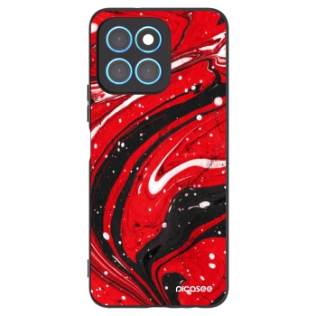 Picasee fekete szilikon tok az alábbi mobiltelefonokra Honor X8 5G - Red black