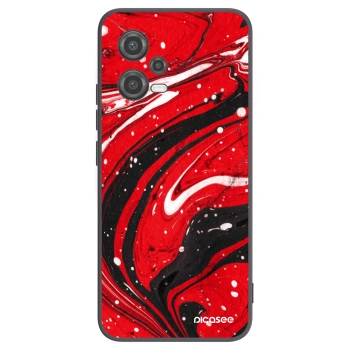 Picasee fekete szilikon tok az alábbi mobiltelefonokra Xiaomi Poco X5 - Red black