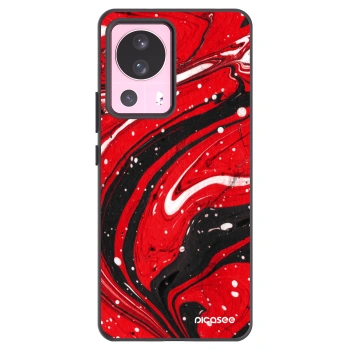 Picasee fekete szilikon tok az alábbi mobiltelefonokra Xiaomi 13 Lite - Red black