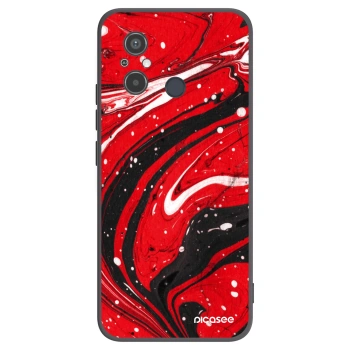 Picasee fekete szilikon tok az alábbi mobiltelefonokra Xiaomi Redmi 12C - Red black