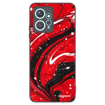 Picasee fekete szilikon tok az alábbi mobiltelefonokra Xiaomi Redmi Note 12 4G - Red black