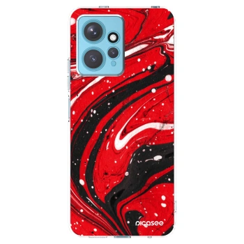 Picasee átlátszó szilikon tok az alábbi mobiltelefonokra Xiaomi Redmi Note 12 4G - Red black