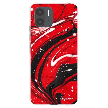 Picasee átlátszó szilikon tok az alábbi mobiltelefonokra Xiaomi Redmi A2 - Red black