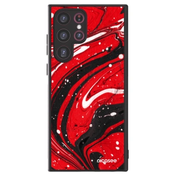 Picasee ULTIMATE CASE PowerShare Samsung Galaxy S22 Ultra 5G - készülékre - Red black