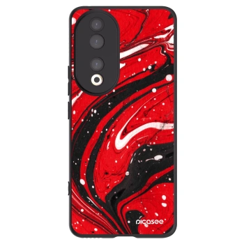 Picasee fekete szilikon tok az alábbi mobiltelefonokra Honor 90 5G - Red black