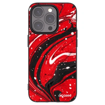 Picasee fekete szilikon tok az alábbi mobiltelefonokra Apple iPhone 15 Pro - Red black