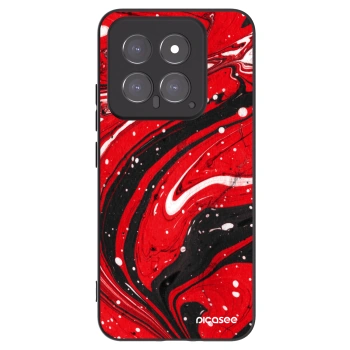 Picasee fekete szilikon tok az alábbi mobiltelefonokra Xiaomi 14 - Red black