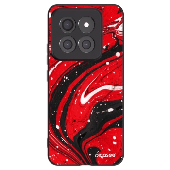 Picasee fekete szilikon tok az alábbi mobiltelefonokra Xiaomi 14 Pro - Red black