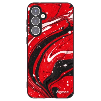Picasee fekete szilikon tok az alábbi mobiltelefonokra Samsung Galaxy S23 FE S711B - Red black