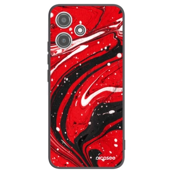 Picasee fekete szilikon tok az alábbi mobiltelefonokra Xiaomi Redmi 12 5G - Red black