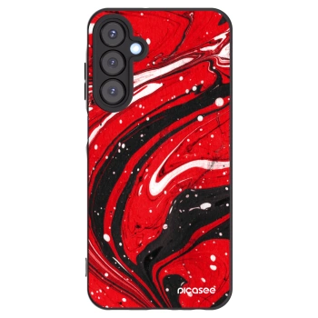 Picasee fekete szilikon tok az alábbi mobiltelefonokra Samsung Galaxy A25 A256B 5G - Red black