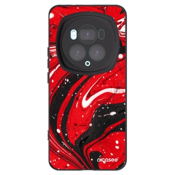 Picasee fekete szilikon tok az alábbi mobiltelefonokra Honor Magic6 Pro - Red black