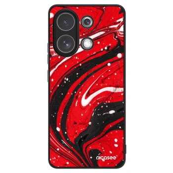 Szilikon tok erre a típusra Xiaomi Redmi Note 13 4G - Red black
