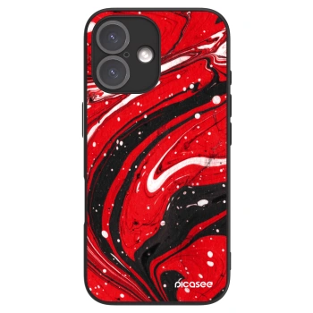 Picasee ULTIMATE CASE Apple iPhone 16 - készülékre - Red black