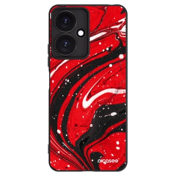 Picasee fekete szilikon tok az alábbi mobiltelefonokra Xiaomi Redmi 13C 5G - Red black