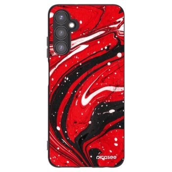 Picasee fekete szilikon tok az alábbi mobiltelefonokra Samsung Galaxy A05s A057G - Red black