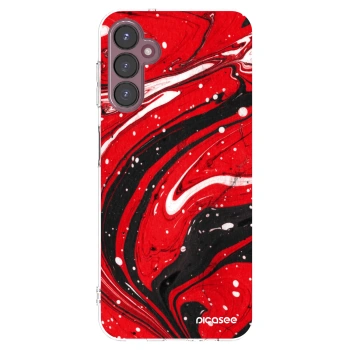 Picasee átlátszó szilikon tok az alábbi mobiltelefonokra Samsung Galaxy A05s A057G - Red black