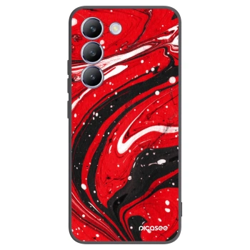 Picasee fekete szilikon tok az alábbi mobiltelefonokra Vivo V40 SE 5G - Red black
