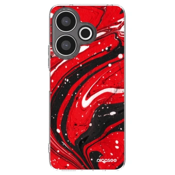 Picasee átlátszó szilikon tok az alábbi mobiltelefonokra Xiaomi Redmi 13 4G - Red black