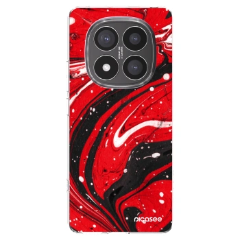 Picasee átlátszó szilikon tok az alábbi mobiltelefonokra Xiaomi Redmi Note 14 Pro+ 5G - Red black