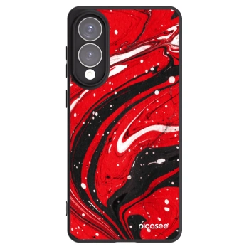Picasee fekete szilikon tok az alábbi mobiltelefonokra Samsung Galaxy S25 Edge 5G - Red black