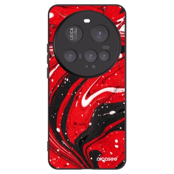 Picasee fekete szilikon tok az alábbi mobiltelefonokra Xiaomi 15 Ultra - Red black