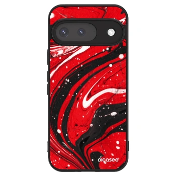Szilikon tok erre a típusra Google Pixel 9 - Red black