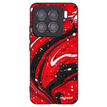 Picasee fekete szilikon tok az alábbi mobiltelefonokra Xiaomi 15 - Red black