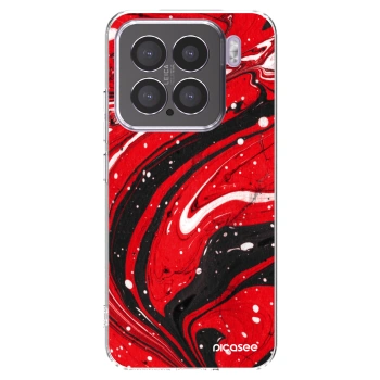 Picasee átlátszó szilikon tok az alábbi mobiltelefonokra Xiaomi 15 - Red black