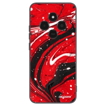 Picasee fekete szilikon tok az alábbi mobiltelefonokra Xiaomi Poco C75 - Red black
