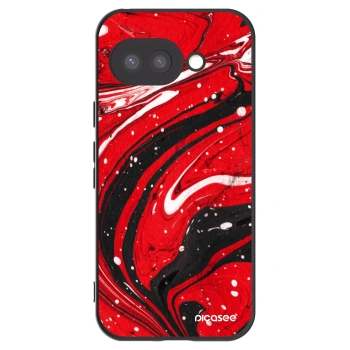 Picasee fekete szilikon tok az alábbi mobiltelefonokra Google Pixel 9a - Red black