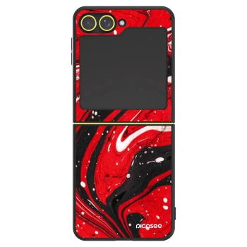 Szilikon tok erre a típusra Samsung Galaxy Z Flip5 5G - Red black