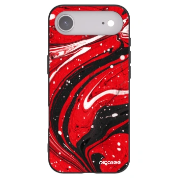 Picasee fekete szilikon tok az alábbi mobiltelefonokra Apple iPhone Air - Red black
