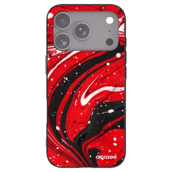 Picasee fekete szilikon tok az alábbi mobiltelefonokra Apple iPhone 17 Pro - Red black