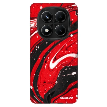 Szilikon tok erre a típusra Xiaomi Redmi Note 14 Pro 5G - Red black