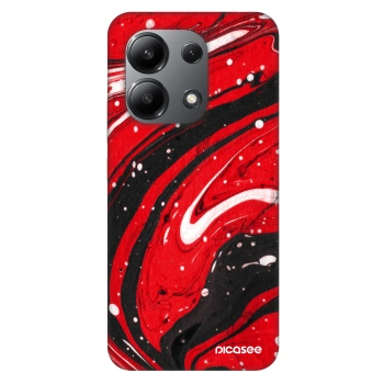 Picasee Fashion Case Xiaomi Redmi Note 13 4G - Red black