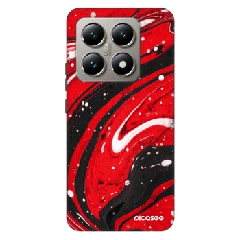 Szilikon tok erre a típusra Xiaomi 14T Pro - Red black