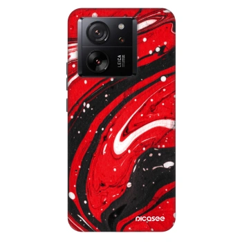 Szilikon tok erre a típusra Xiaomi 13T Pro - Red black