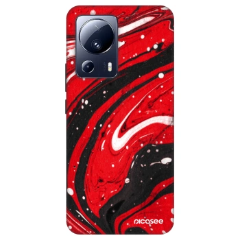Szilikon tok erre a típusra Xiaomi 13 Lite - Red black
