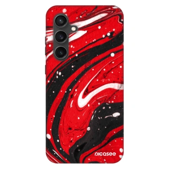 Szilikon tok erre a típusra Samsung Galaxy S24 FE S721B - Red black