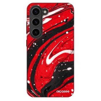 Szilikon tok erre a típusra Samsung Galaxy S23 5G - Red black