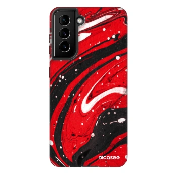 Szilikon tok erre a típusra Samsung Galaxy S21 FE 5G - Red black