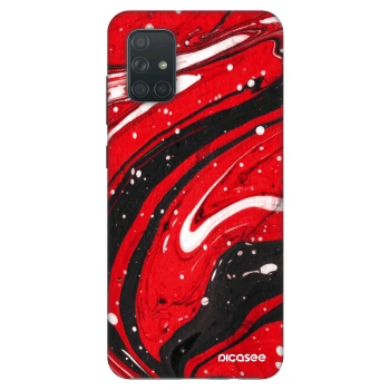 Szilikon tok erre a típusra Samsung Galaxy A71 A715F - Red black
